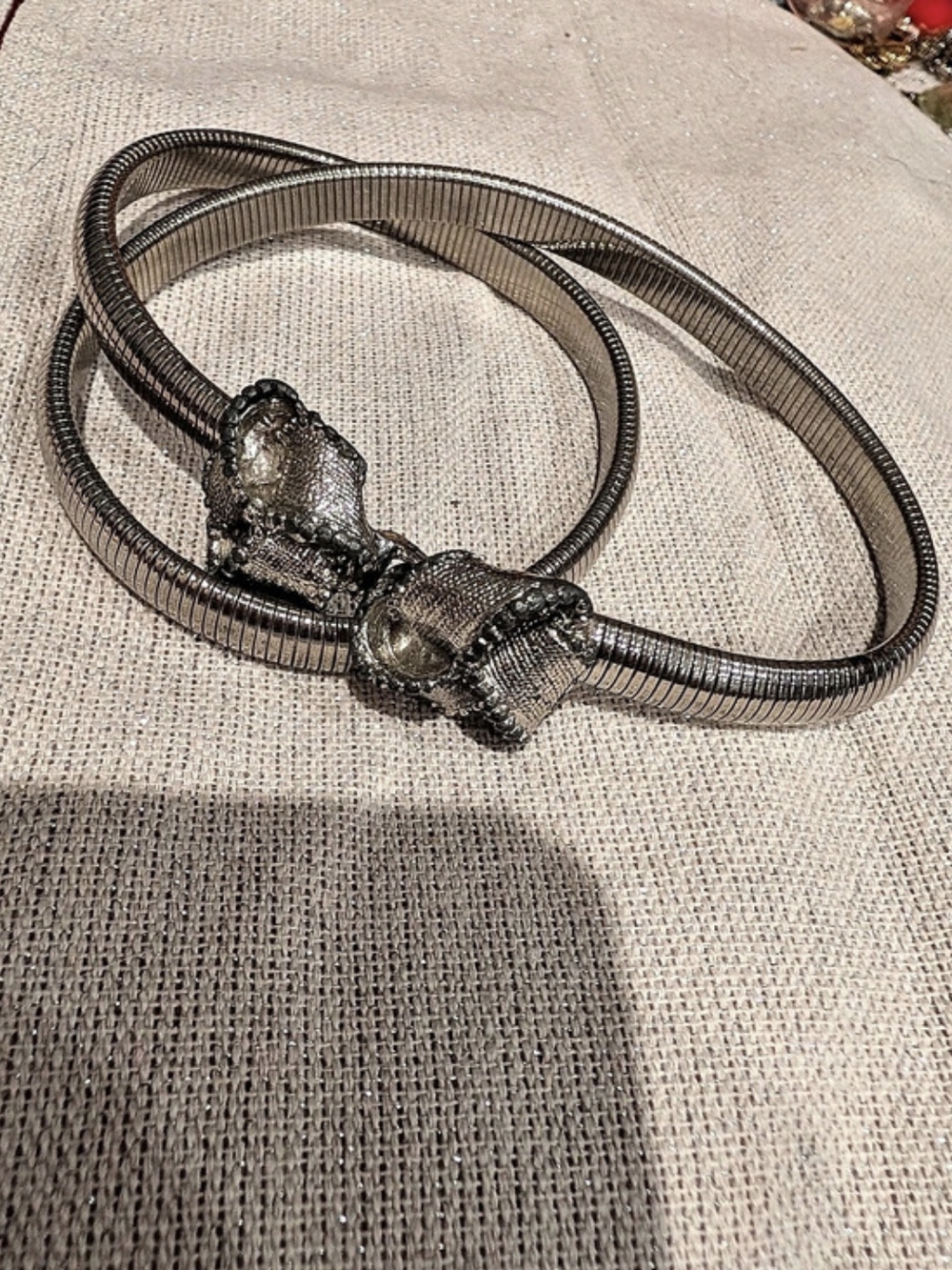 Silver-Tone Statement Belt